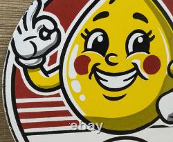 Vintage Esso Gasoline Porcelain Sign Gas Station Pump Plate Motor Oil Service