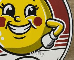 Vintage Esso Gasoline Porcelain Sign Gas Station Pump Plate Motor Oil Service