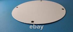 Vintage Esso Gasoline Sign Yankees Gas Service Station Baseball Porcelain Sign