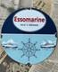 Vintage Essomarine Oils & Greases Gas Motor 12 Inch Porcelain Enamel Sign