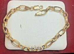 Vintage Estate 10k Gold Bracelet Designer Signed Otc Solid Made In Italy
