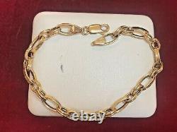 Vintage Estate 10k Gold Bracelet Designer Signed Otc Solid Made In Italy