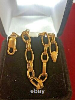 Vintage Estate 10k Gold Bracelet Designer Signed Otc Solid Made In Italy