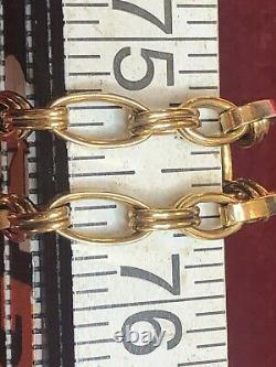 Vintage Estate 10k Gold Bracelet Designer Signed Otc Solid Made In Italy