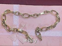 Vintage Estate 10k Gold Bracelet Designer Signed Otc Solid Made In Italy