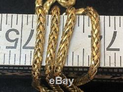 Vintage Estate 10k Yellow Gold Chain Necklace Designer Signed MI 20