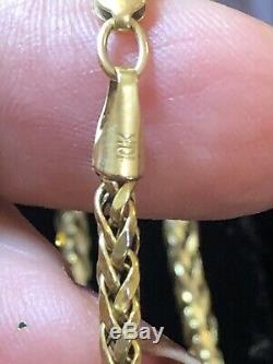 Vintage Estate 10k Yellow Gold Chain Necklace Designer Signed MI 20