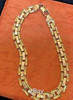 Vintage Estate 14k Gold Bracelet Made In Italy Signed