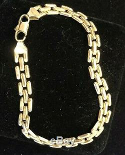 Vintage Estate 14k Gold Bracelet Made In Italy Signed
