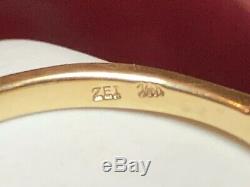 Vintage Estate 14k Gold Diamond Band Wedding Anniversary Ring Signed Zei