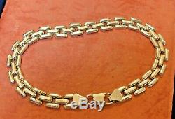 Vintage Estate 14k Yellow Gold Bracelet Made In Italy Signed Chain