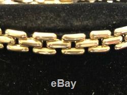 Vintage Estate 14k Yellow Gold Bracelet Made In Italy Signed Chain