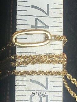 Vintage Estate 14k Yellow Gold Necklace Designer Signed Dyadema Made In Italy