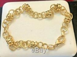 Vintage Estate 18k Gold Bracelet Designer Signed Itaor Made In Italy 750 Chain