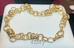 Vintage Estate 18k Gold Bracelet Designer Signed Itaor Made In Italy 750 Chain