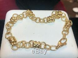 Vintage Estate 18k Gold Bracelet Designer Signed Itaor Made In Italy 750 Chain