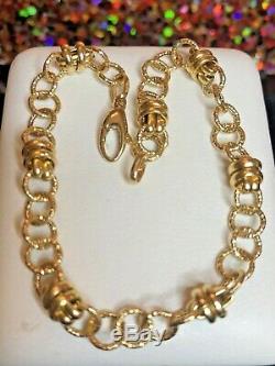 Vintage Estate 18k Gold Bracelet Designer Signed Itaor Made In Italy 750 Chain