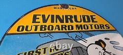 Vintage Evinrude Outboards Porcelain Sign Boat Motor Gas Engines Casper Sign