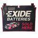 Vintage Exide Batteries Sign Gas Battery Oil Garage Nascar Jeff Burton Metal
