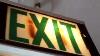 Vintage Exit Signs Still In Daily Use