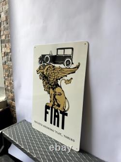 Vintage FIAT torino Hevay Metal Sign 24x16(60x40 cm)