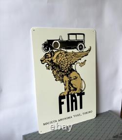 Vintage FIAT torino Hevay Metal Sign 24x16(60x40 cm)