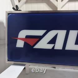 Vintage Falken Tire Sign 2 Sided Light 36X12X6VGC