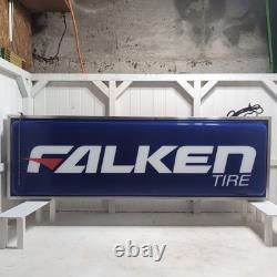 Vintage Falken Tire Sign 2 Sided Light 36X12X6VGC