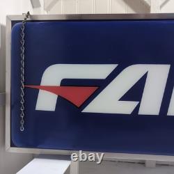 Vintage Falken Tire Sign 2 Sided Light 36X12X6VGC
