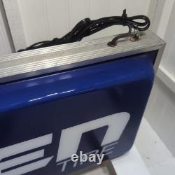 Vintage Falken Tire Sign 2 Sided Light 36X12X6VGC