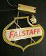 Vintage Falstaff Beer Neon Lighted Bar Man Cave Sign