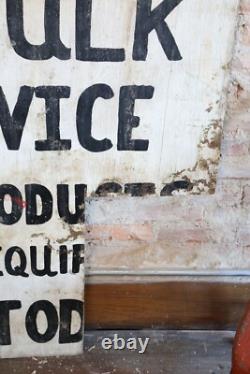 Vintage Feed Seed Farm sign hardware General store Cattle Hogs Farmhouse White