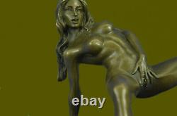 Vintage Female Nude Bronze Statue Sculpture Signed By The Artist Mavchi Hot Cast