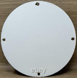 Vintage Fender Guitars Porcelain Stratocaster Sign Sales Service Gas Oil Amp