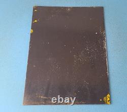 Vintage Filtrate Motor Oil Sign Gasoline Pump Plate Engine Lube Porcelain Sign