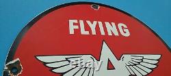 Vintage Flying A Gasoline Porcelain Gas Service Station Pump Aviation Ad Sign