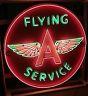 Vintage Flying A Service 72 Porcelain Neon Sign! Circa 1956. Very Nice Sign