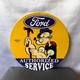 Vintage Ford Authorized Service Popeye Hammer Heavy Metal Sign 19.7 (50cm)