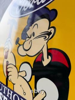 Vintage Ford Authorized Service Popeye Hammer Heavy Metal Sign 19.7 (50cm)