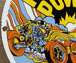 Vintage Ford Motors Porcelain Sign Gas Station Pump Plate Dealership Chevrolet