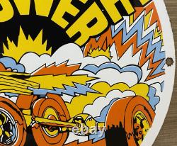 Vintage Ford Motors Porcelain Sign Gas Station Pump Plate Dealership Chevrolet