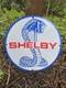 Vintage Ford Shelby Cobra Porcelain Dealership Sign Gas Station Pump Plate Oil