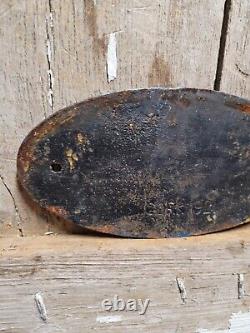 Vintage Ford Sign Cast Iron Automobile Dealer Truck Car Oval Emblem Plaque Gas