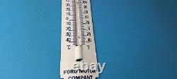 Vintage Ford Sign V8 Service Gas Pump Sign on Porcelain Thermometer