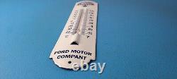 Vintage Ford Sign V8 Service Gas Pump Sign on Porcelain Thermometer