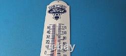 Vintage Ford Sign V8 Service Gas Pump Sign on Porcelain Thermometer