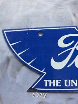 Vintage Ford The Universal Car Porcelain Sign 10×4