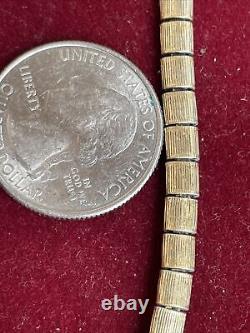 Vintage Freirich 4.5 mm Goldtone 36.5 in Long Unique Chain Necklace 45.5 Grams