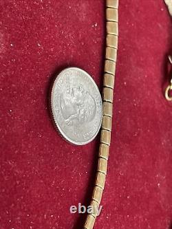 Vintage Freirich 4.5 mm Goldtone 36.5 in Long Unique Chain Necklace 45.5 Grams