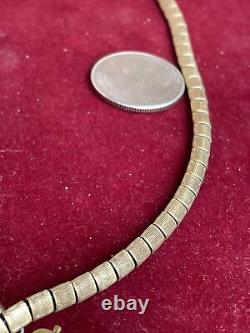 Vintage Freirich 4.5 mm Goldtone 36.5 in Long Unique Chain Necklace 45.5 Grams